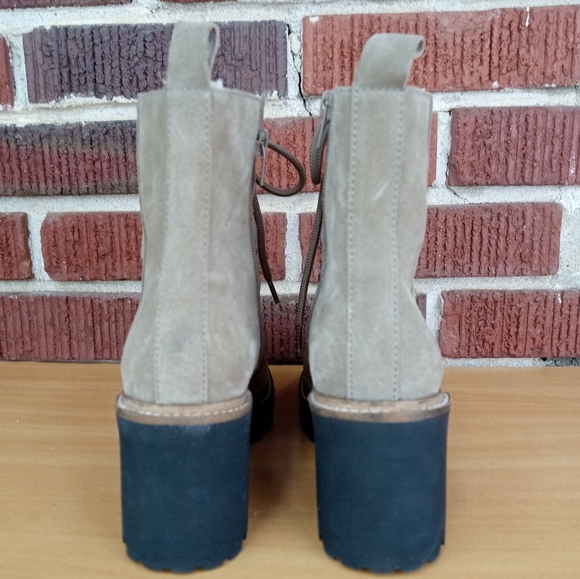 NWT Jeffrey Campbell 'OWhat' Blogger Favorite Lace Up Boot in Taupe Suede - Picture 9 of 11